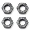 Yukata 4 Piece 3 8 Bicycle Axle Nuts Carbon Steel Black Hex Nut-0
