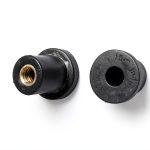 Well Nut 1/4"-20 Brass Weld Nut by Auveco Model 13010 Black 10-Pack-0