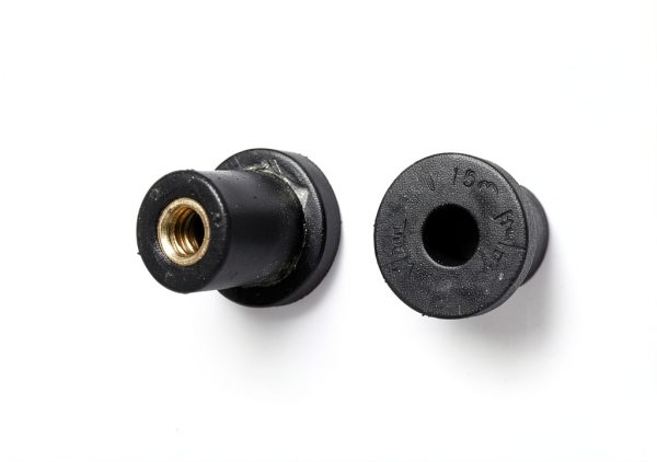 Well Nut 1/4"-20 Brass Weld Nut by Auveco Model 13010 Black 10-Pack-0