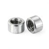 Round Weld Nuts 20Pcs uxcell M6x6x10mm Stainless Steel Silver-2