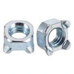 Weld Nuts M6-1 Square UNC Carbon Steel Machine Screws - 10pcs Silver-0