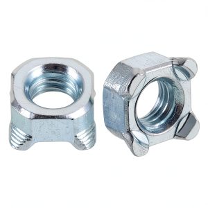 Weld Nuts M6-1 Square UNC Carbon Steel Machine Screws - 10pcs Silver-0