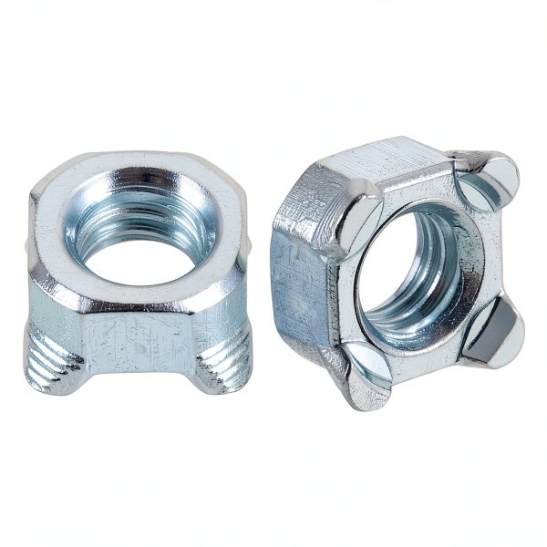 Weld Nuts M6-1 Square UNC Carbon Steel Machine Screws - 10pcs Silver-0