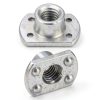 Weld Nuts M8 Tab Base UNC Carbon Steel 4 Projection Silver 10pcs-0