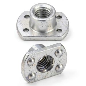 Weld Nuts M8 Tab Base UNC Carbon Steel 4 Projection Silver 10pcs-0